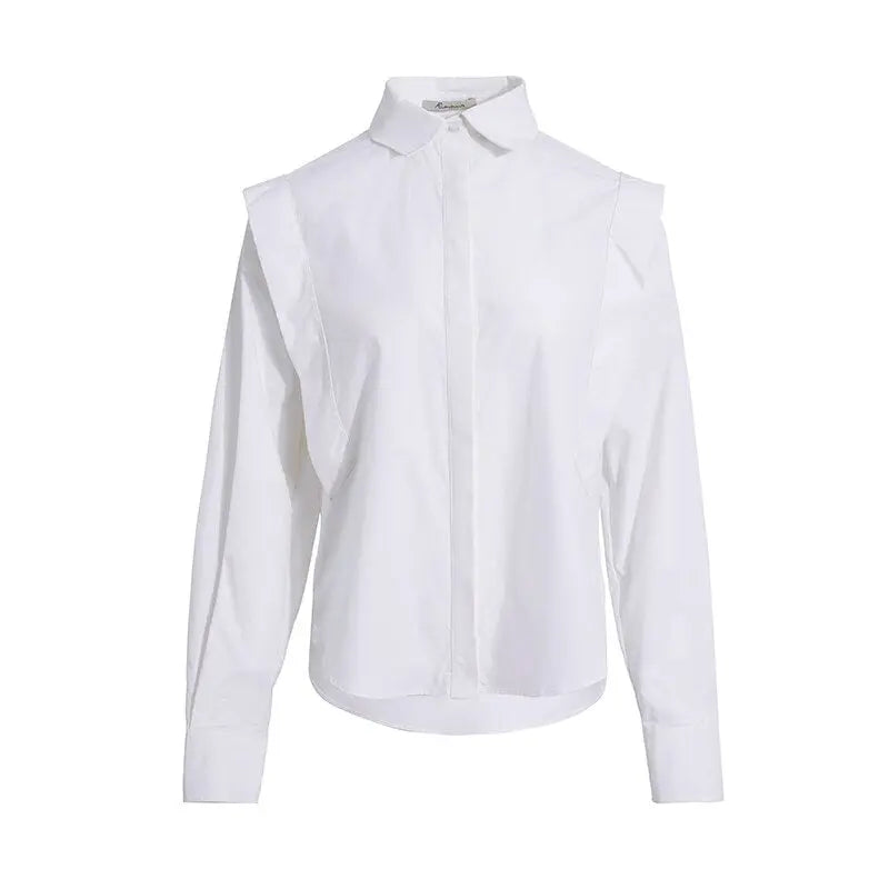 AEL Women Shirt Long Sleeve Lapel Blouse Elegant Feminina Fashion Spring Top Clothing Loose Causal Streetwear eprolo