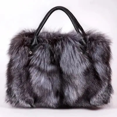 Luxry Real Fox Fur Women Handbags Genuine leather Newest Party Multicolour Bags Fox Fur Ladies Shoulder Bag Gift Crossbody bags eprolo
