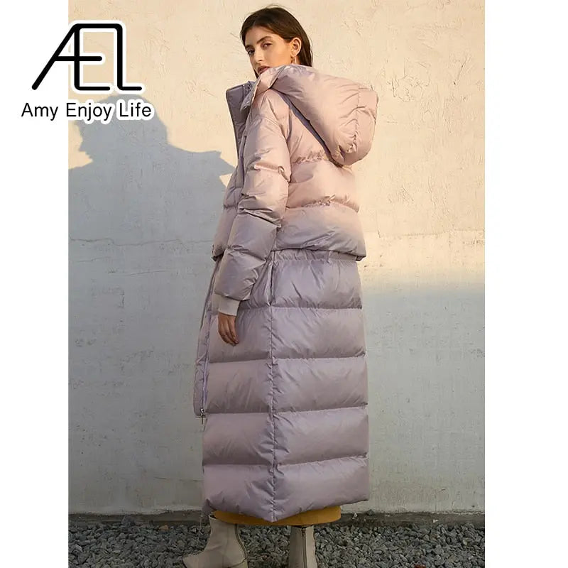 Autumn And Winter Design Sense Of A Variety Of Ways To Wear Medium-Length Jacket Down Jacket eprolo