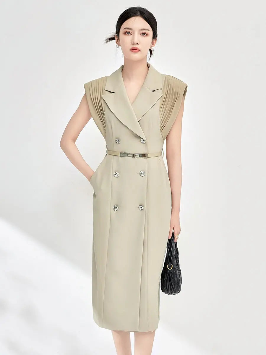 Commuting temperament, professional femininity, light luxury waist dress for women eprolo