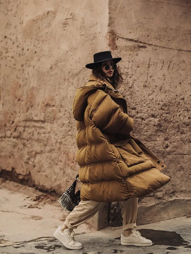 Medium Length Loose Super Thick Down Cotton Jacket For Women's Coat New Winter Bread Jacket eprolo