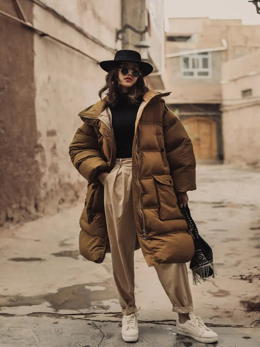 Medium Length Loose Super Thick Down Cotton Jacket For Women's Coat New Winter Bread Jacket eprolo