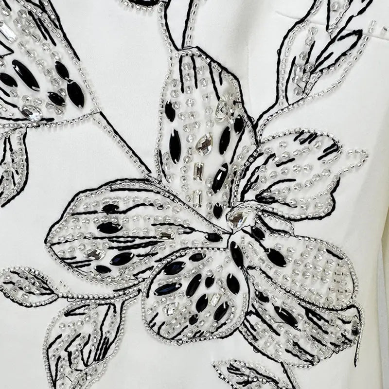 Embroidered and Beaded Long Dress eprolo