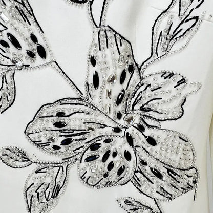 Embroidered and Beaded Long Dress eprolo