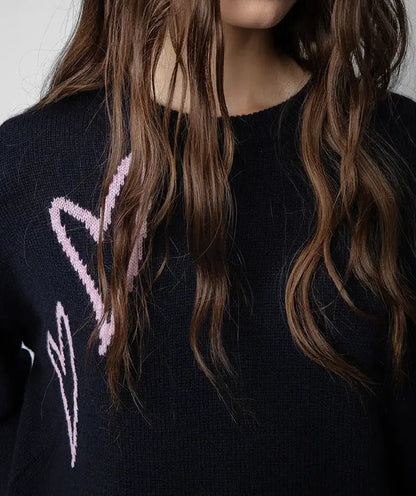 French style handmade hanging woolen knitted sweater for women, loose fit sweater eprolo