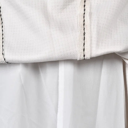 French high-end three-dimensional voluminous waist cinched long skirt with striped temperament slimming sleeveless dress eprolo