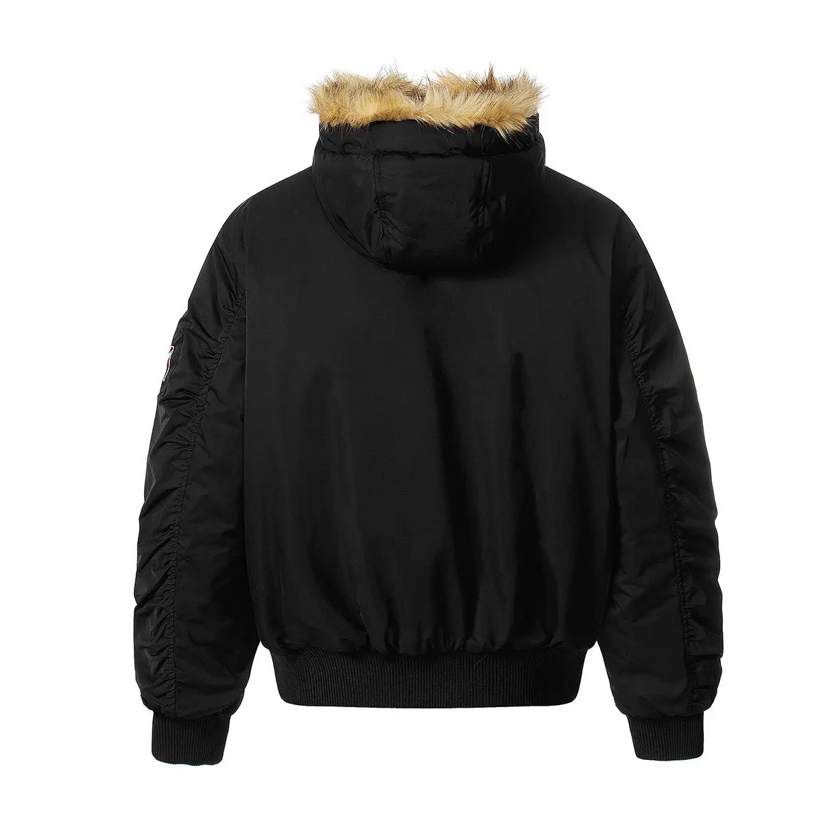 Leopard print collar with fleece and cotton jacket eprolo