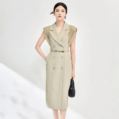 Commuting temperament, professional femininity, light luxury waist dress for women eprolo