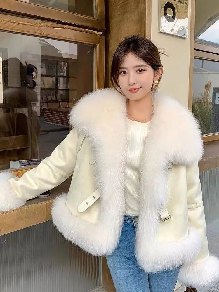 Winter New Fox Fur Grass Small Short Coat eprolo