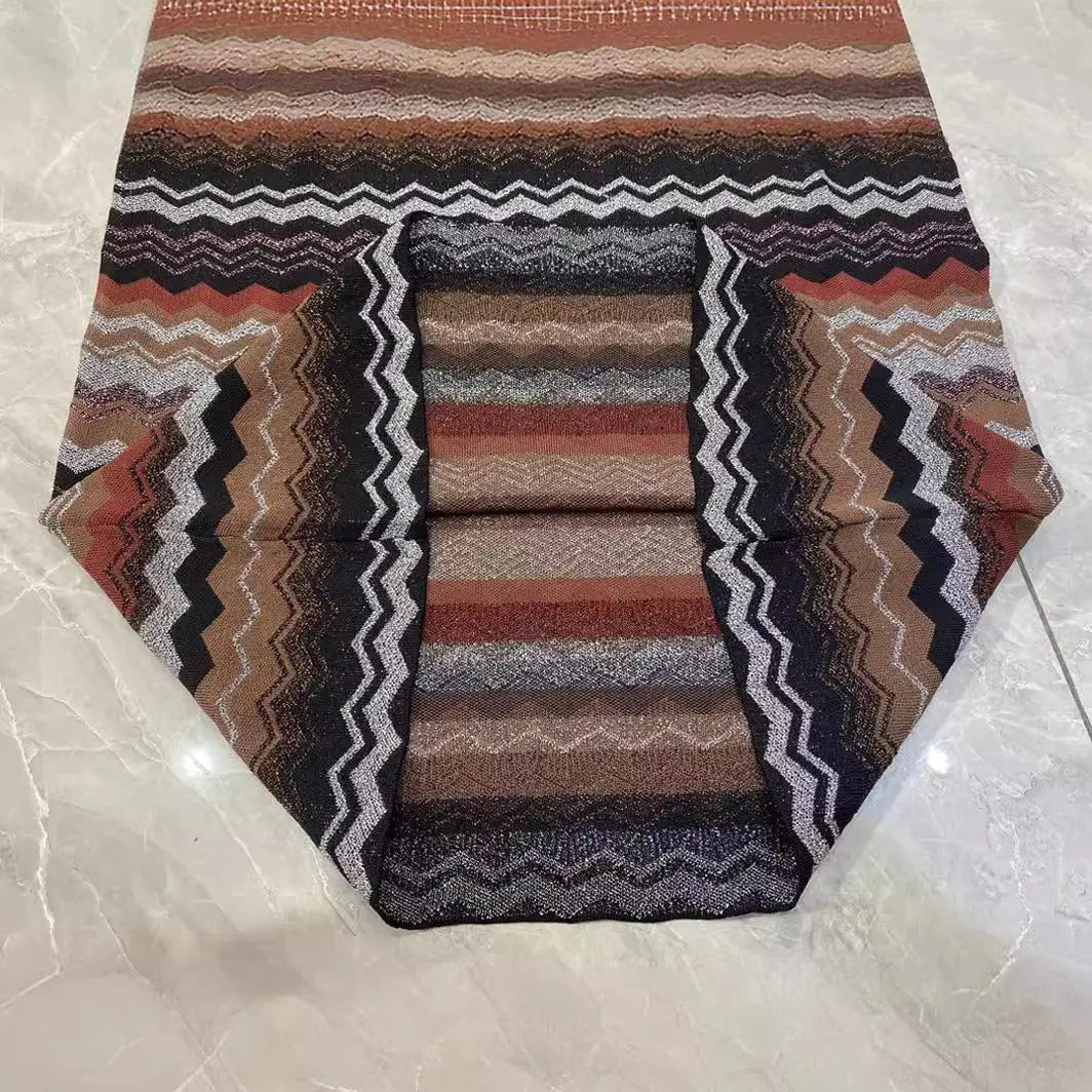 Women's slim fit jacquard sleeveless knitted dress eprolo