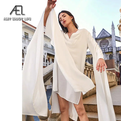 New Summer Clavicle Long-Sleeved Fairy Temperament Dress eprolo