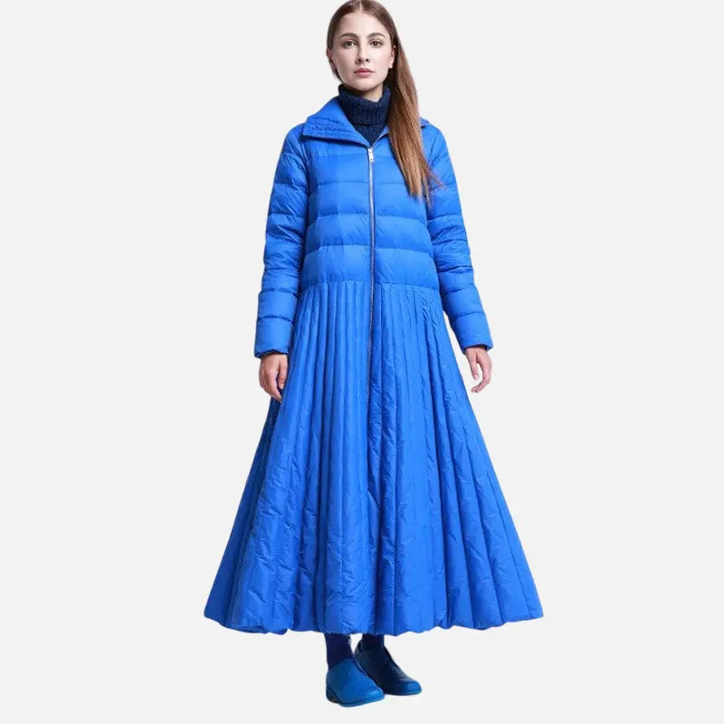 Autumn and Winter Skirt Style Extended Down Women's Coat Blue Large Casual Women's Wear eprolo