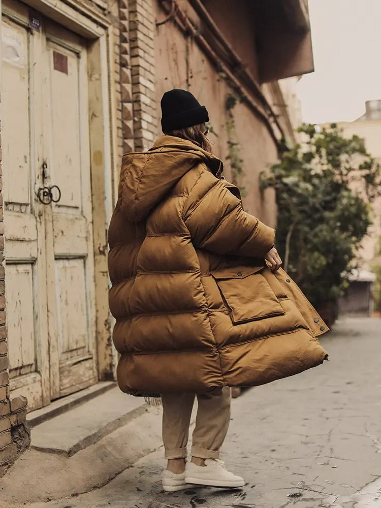 Medium Length Loose Super Thick Down Cotton Jacket For Women's Coat New Winter Bread Jacket eprolo