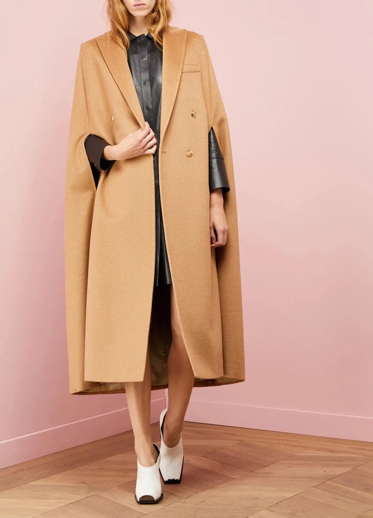 AEL Fashion Oversized Women Double Face Cloak Woolen Coat 2018 Hight Quality with Lengthen Thickening Keep Warm Winter Overcoat eprolo