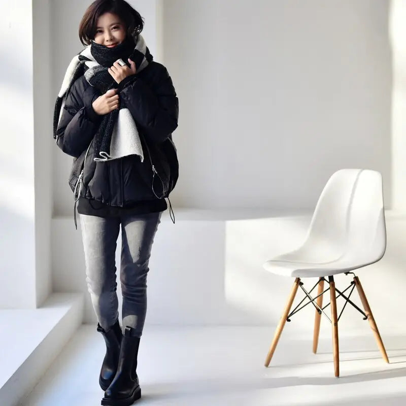 Korean Fashion Grid Wool Blended Long Section Comfortable Warm Scarf Big Shawl eprolo