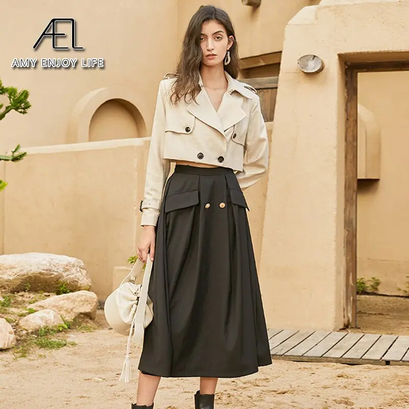 British Style Short Section Small Suit Jacket Female Spring Suit Design Sense High Waist eprolo