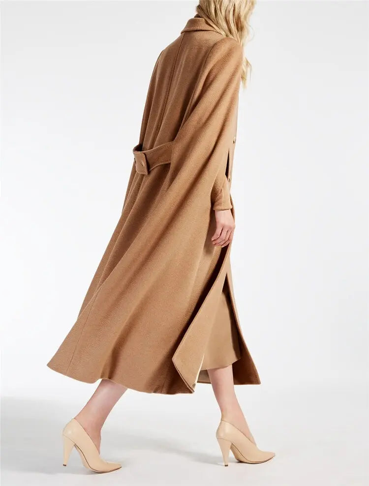 AEL Fashion Oversized Women Double Face Cloak Woolen Coat 2018 Hight Quality with Lengthen Thickening Keep Warm Winter Overcoat eprolo