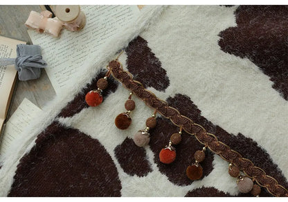Vintage Cow Shawl Models Warm Woolen Straight Fall And Winter Dresses eprolo