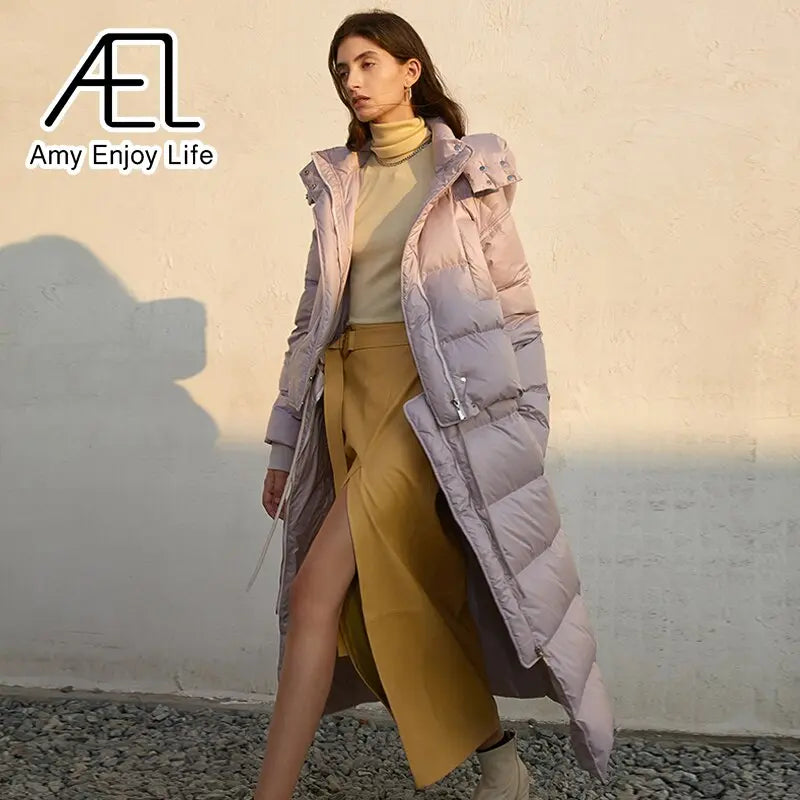 Autumn And Winter Design Sense Of A Variety Of Ways To Wear Medium-Length Jacket Down Jacket eprolo