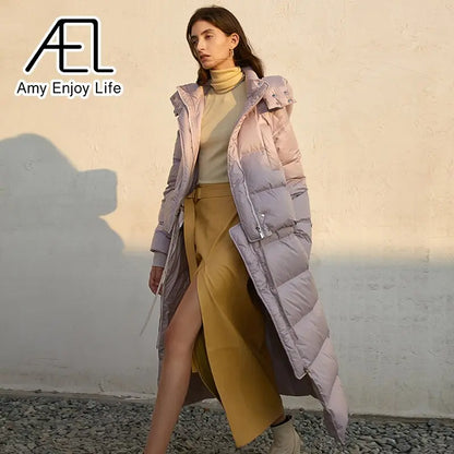 Autumn And Winter Design Sense Of A Variety Of Ways To Wear Medium-Length Jacket Down Jacket eprolo